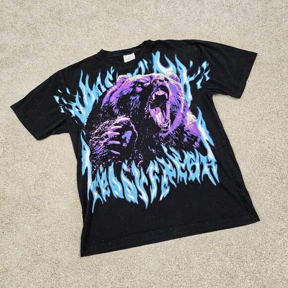 Teddy Fresh Inferno Bear Large Print Oversized Grizzly Bear Size L-XL - Picture 5 of 7